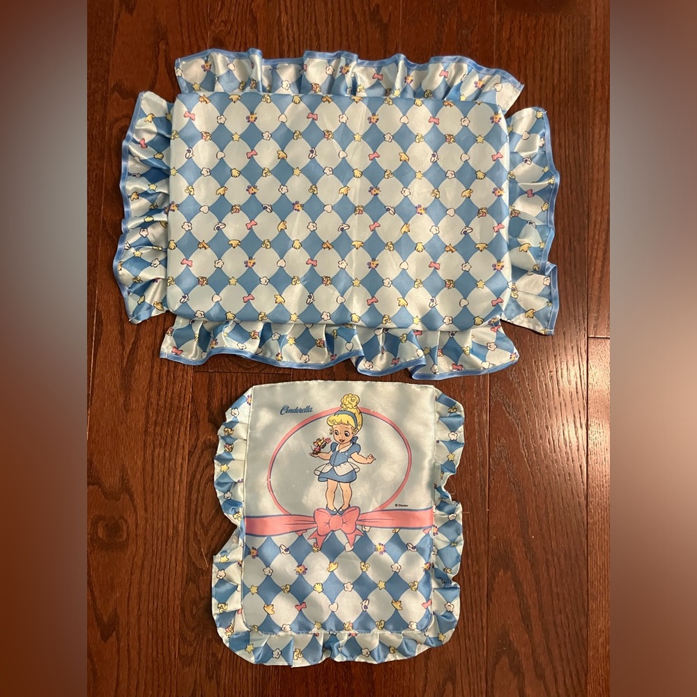 Cinderella Baby Pillow and Blanket Set for Doll